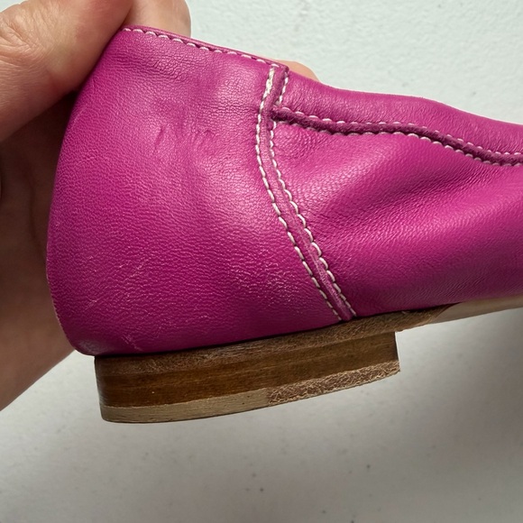 AGL Attilio Giusti Leombruni Monika Pink Ballet Flats Patent Leather Toe 38.5 - Picture 8 of 16
